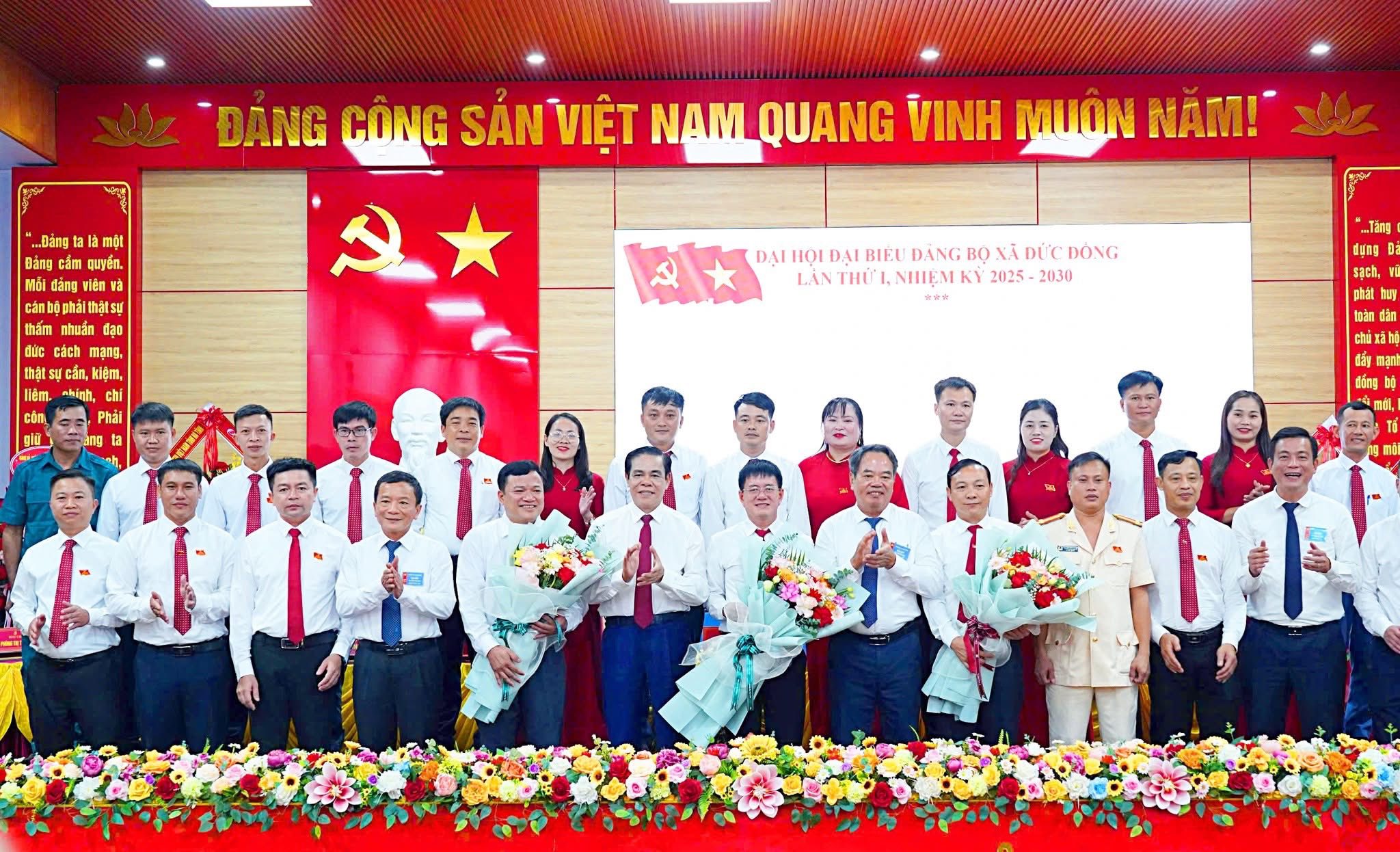 Đại hội Đại biểu Đảng bộ xã Đức Đồng lần thứ I nhiệm kỳ 2025 - 2030 - Phát huy tiềm năng, tạo đột phá trong phát triển kinh tế - xã hội.