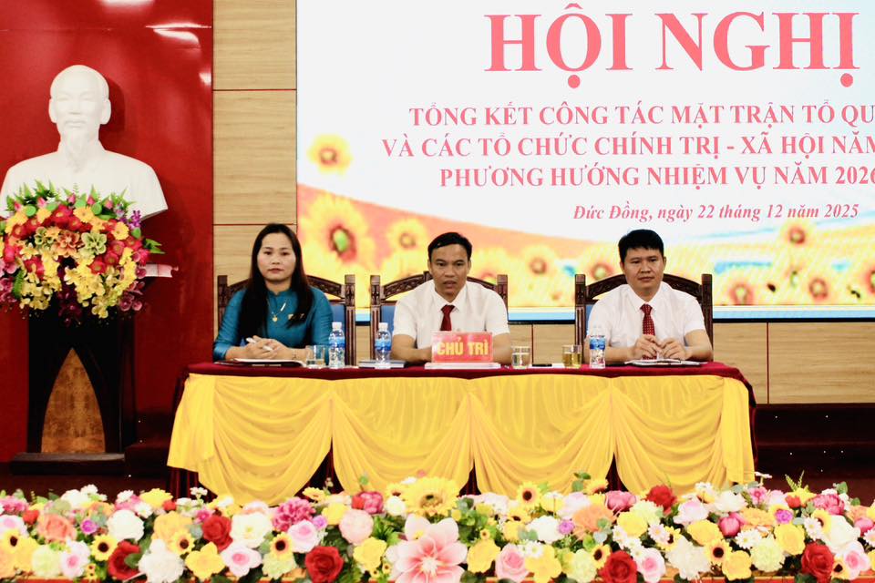 Mặt trận Tổ quốc xã Đức Đồng tổng kết công tác năm 2025