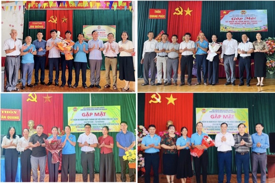 Đức Đồng: Các đoàn công tác chúc mừng Chi hội Nông dân nhân kỷ niệm 96 năm Ngày thành lập Hội Nông dân Việt Nam