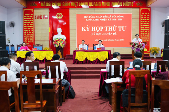 HĐND xã Đức Đồng tổ chức Kỳ họp thứ 4 (kỳ họp chuyên đề)