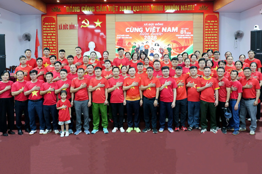 Xã Đức Đồng hưởng ứng sự kiện “Cùng Việt Nam tiến bước 2026”
