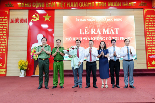 Xã Đức Đồng ra mắt mô hình “Xã không có tội phạm”