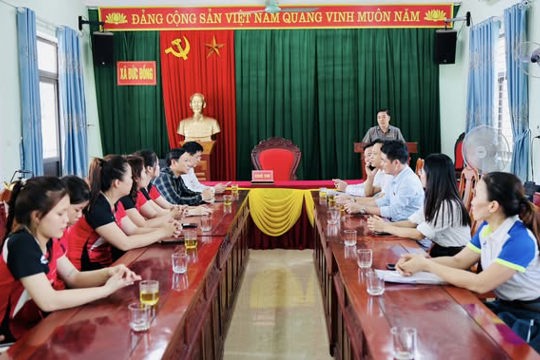 Đức Đồng gặp mặt Đoàn vận động viên tham gia Giải bóng chuyền nữ Đại hội TDTT tỉnh Hà Tĩnh lần thứ X 