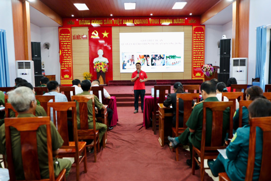 Đức Đồng tập huấn nâng cao năng lực cho Đội xung kích phòng, chống thiên tai cấp xã 