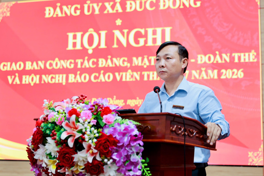 Đức Đồng giao ban công tác Đảng, Mặt trận - đoàn thể và triển khai nhiệm vụ trọng tâm tháng 8
