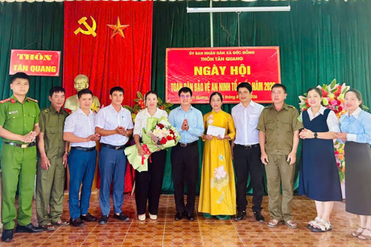 Sôi nổi Ngày hội Toàn dân bảo vệ an ninh Tổ quốc tại các thôn trên địa bàn xã Đức Đồng